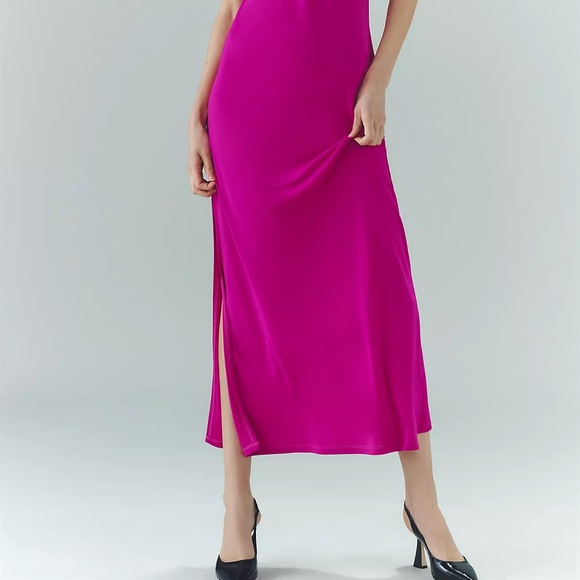 Anthropologie Ruched Scoop-Neck Midi Dress - Picture 6 of 15